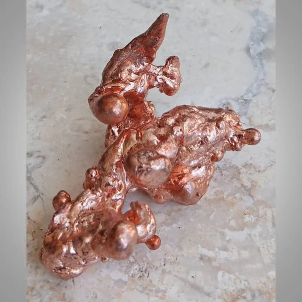 COPPER mineral nugget 03 GOOD LUCK money